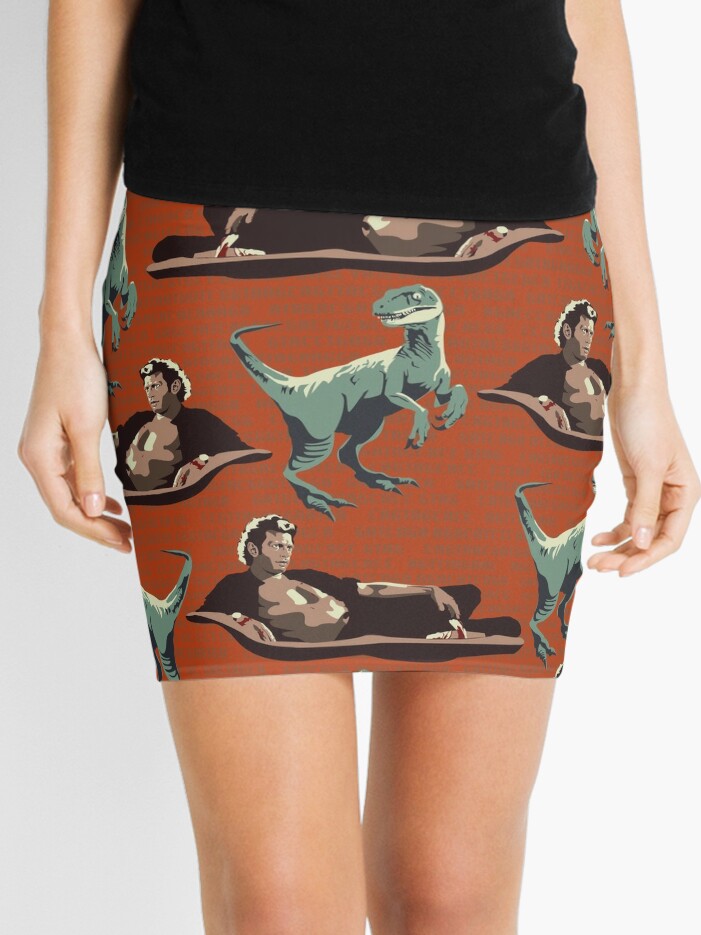 Mini Skirt, Jurassic Geniuses  designed and sold by RebekahLynne