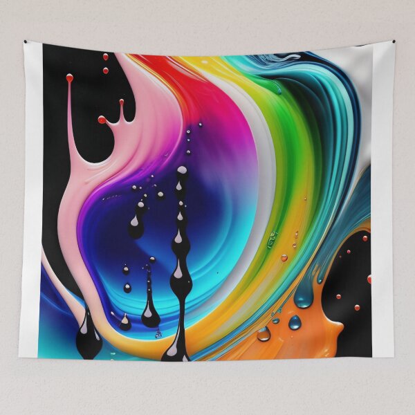 Item preview, Drip into Emotion: A Colorful Abstract Exploration Colorful abstract fluid patterns 17 designed and sold by vishalraifx.