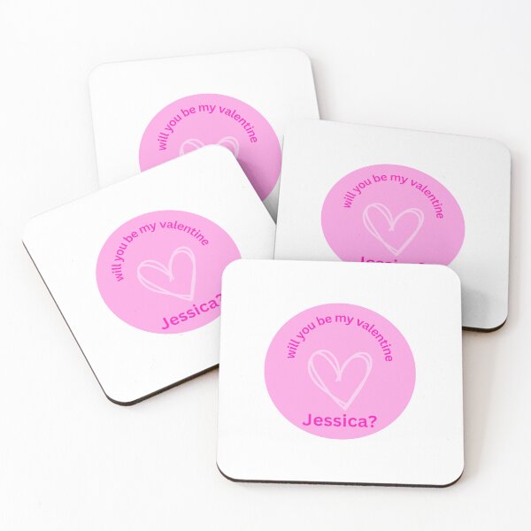 Item preview, Will you be my valentine Jessica? designed and sold by Peachy-Draws.
