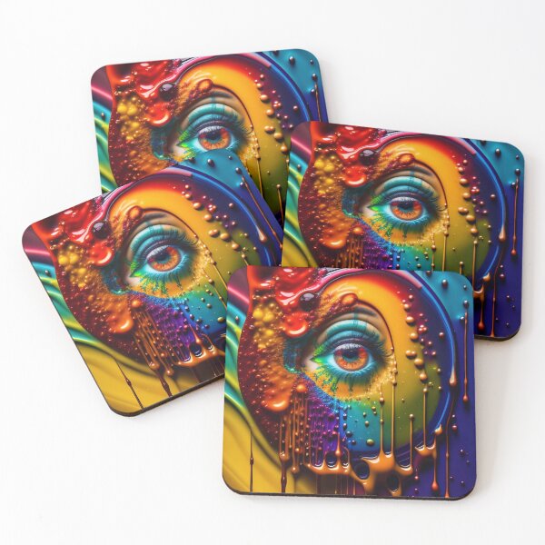 Item preview, Drip into Emotion: A Colorful Abstract Exploration Colorful abstract fluid patterns 20 designed and sold by vishalraifx.