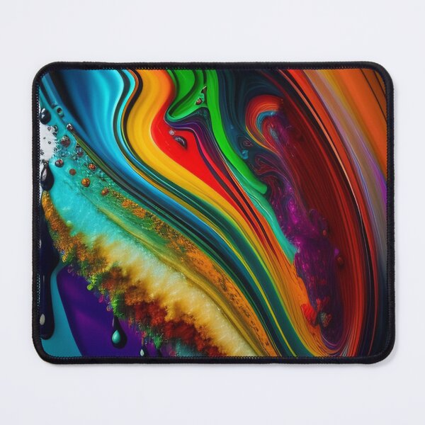 Item preview, Drip into Emotion: A Colorful Abstract Exploration Colorful abstract fluid patterns 21 designed and sold by vishalraifx.
