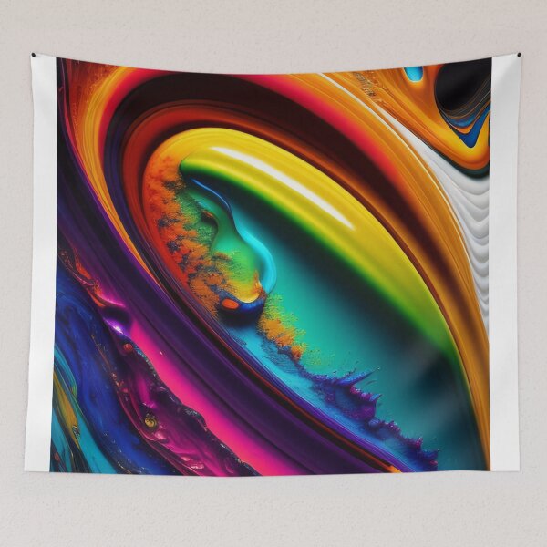Item preview, Drip into Emotion: A Colorful Abstract Exploration Colorful abstract fluid patterns 22 designed and sold by vishalraifx.