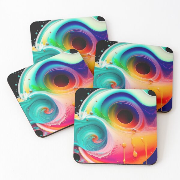 Item preview, Drip into Emotion: A Colorful Abstract Exploration Colorful abstract fluid patterns 24 designed and sold by vishalraifx.