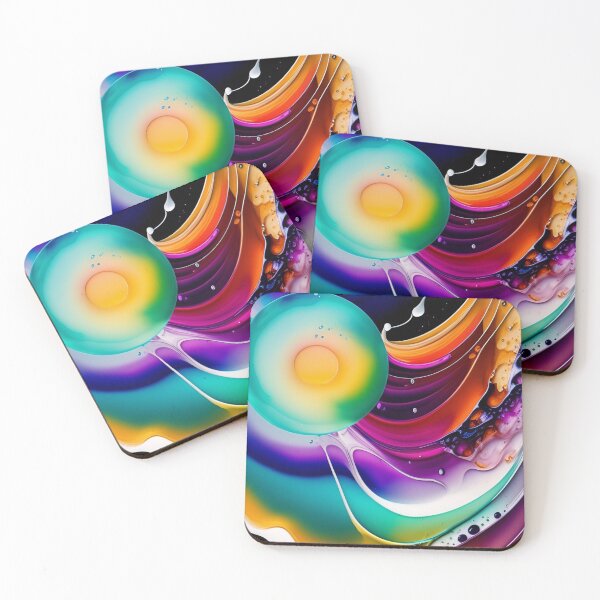 Item preview, Drip into Emotion: A Colorful Abstract Exploration Colorful abstract fluid patterns 25 designed and sold by vishalraifx.