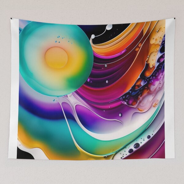 Item preview, Drip into Emotion: A Colorful Abstract Exploration Colorful abstract fluid patterns 25 designed and sold by vishalraifx.