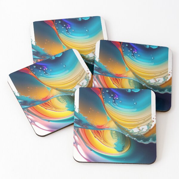 Item preview, Drip into Emotion: A Colorful Abstract Exploration Colorful abstract fluid patterns 26 designed and sold by vishalraifx.