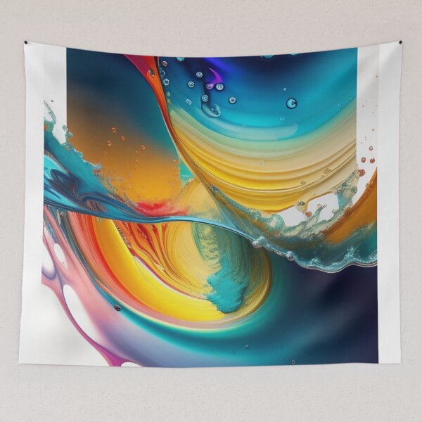Item preview, Drip into Emotion: A Colorful Abstract Exploration Colorful abstract fluid patterns 26 designed and sold by vishalraifx.