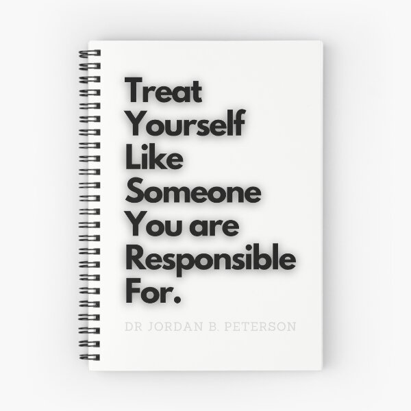 Item preview, Copy of Treat yourself like someone you are responsible for - Jordan Peterson 12 rules for life Tee designed and sold by RunningJoke.