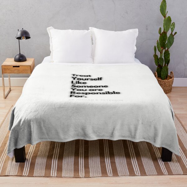Item preview, Copy of Treat yourself like someone you are responsible for - Jordan Peterson 12 rules for life Tee designed and sold by RunningJoke.