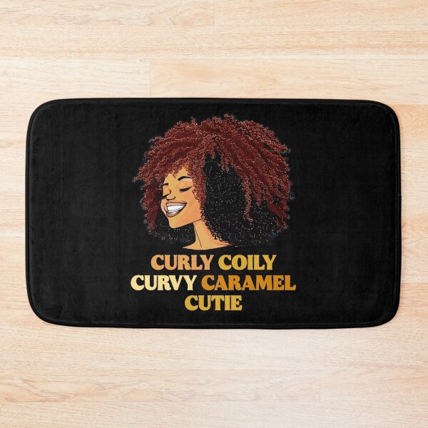 Item preview, Curly Coily Curvy Caramel Cutie African American Month Afro Gift designed and sold by TMelonShop.