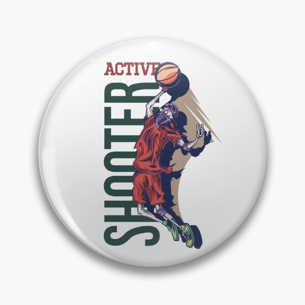 Item preview, Active shooter basketball, designed and sold by Purrrfect Boss.
