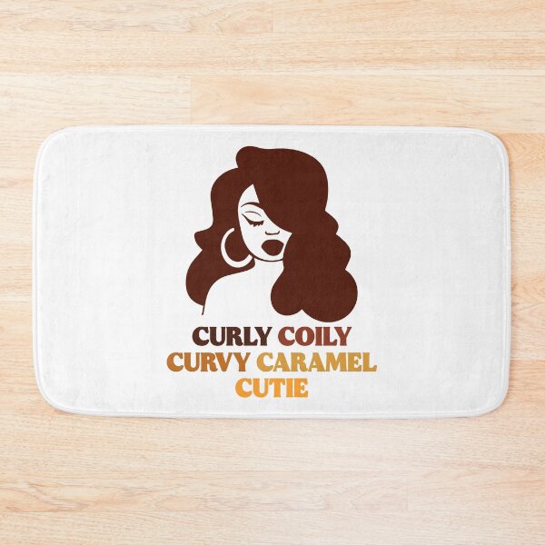 Item preview, Curly Coily Curvy Caramel Cutie African American Culture Gift designed and sold by TMelonShop.