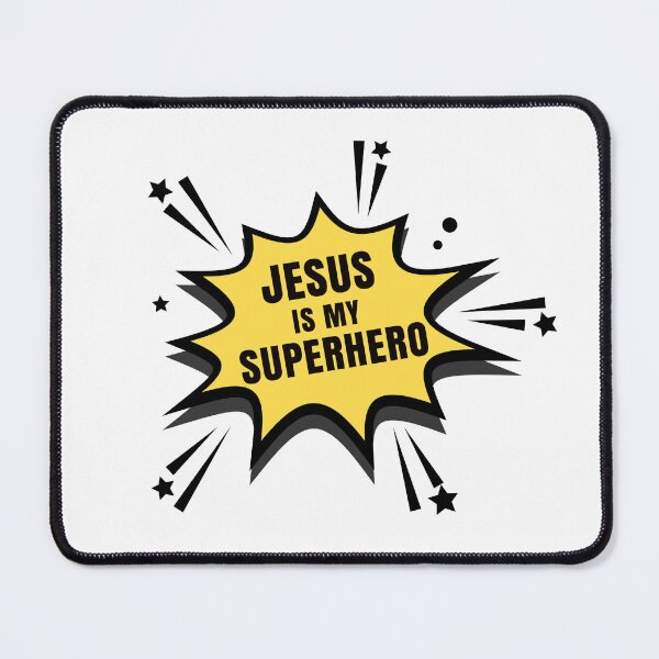 Item preview, JESUS IS MY SUPERHERO - christian quote designed and sold by KatisDesign.