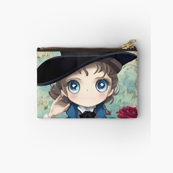 Item preview, adorably cute chibi boy wearing a blue frock coat and top hat, holding a red rose flower designed and sold by StedeBonnet.