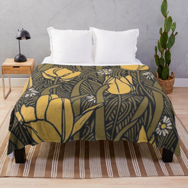 Item preview, Daisies and Yellow Tulips Pattern designed and sold by IliaLobell.