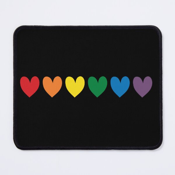 Item preview, LGBT Rainbow Pride Hearts Gay and Lesbian Stuff Proud Queer designed and sold by Queer Pride Shop.
