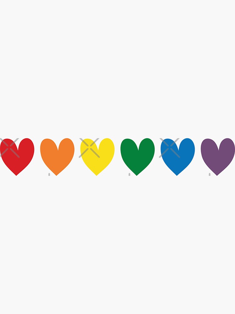 Mini Nonbinary Pride Heart Stickers – Queer Collective