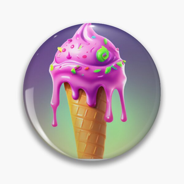 Item preview, The Slimey Pink Ice Cream designed and sold by CreepyDesigns.
