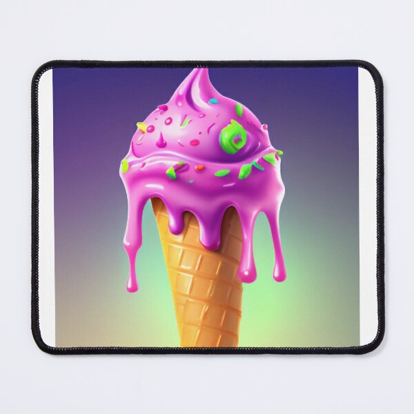 Item preview, The Slimey Pink Ice Cream designed and sold by CreepyDesigns.