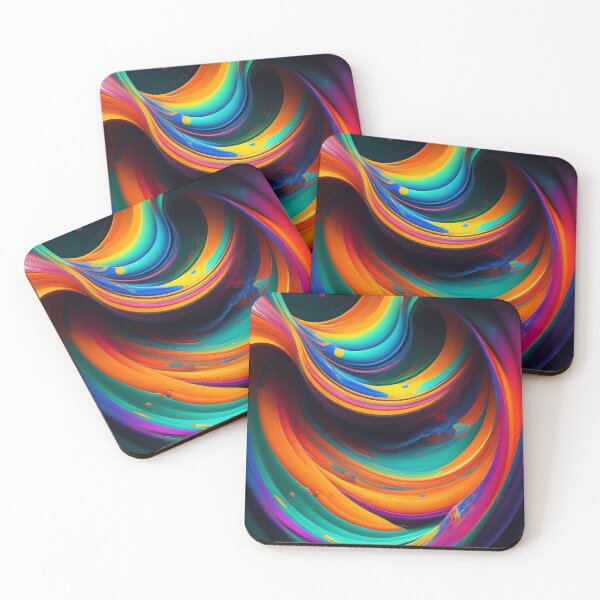 Item preview, Drip into Emotion: A Colorful Abstract Exploration Colorful abstract fluid patterns 28 designed and sold by vishalraifx.