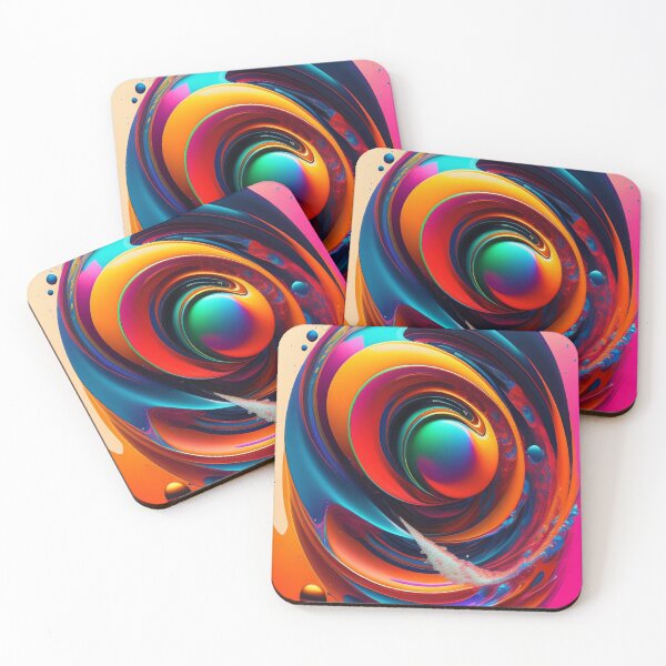 Item preview, Drip into Emotion: A Colorful Abstract Exploration Colorful abstract fluid patterns 29 designed and sold by vishalraifx.