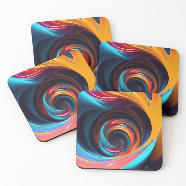 Item preview, Drip into Emotion: A Colorful Abstract Exploration Colorful abstract fluid patterns 30 designed and sold by vishalraifx.