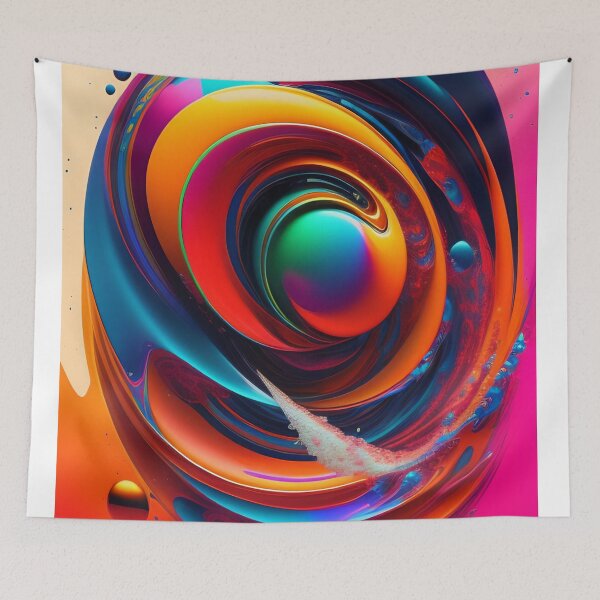 Item preview, Drip into Emotion: A Colorful Abstract Exploration Colorful abstract fluid patterns 29 designed and sold by vishalraifx.