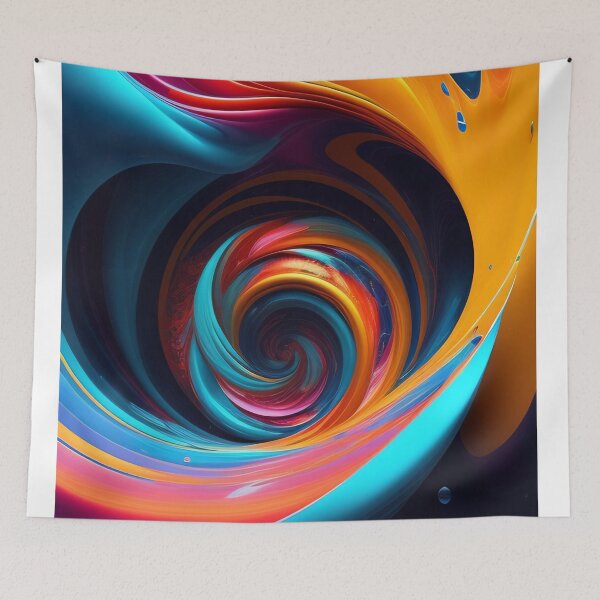 Item preview, Drip into Emotion: A Colorful Abstract Exploration Colorful abstract fluid patterns 30 designed and sold by vishalraifx.