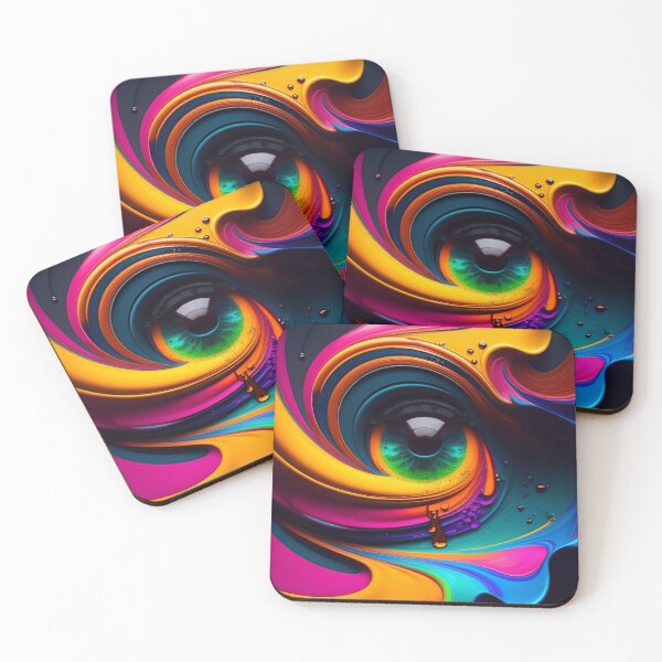 Item preview, Drip into Emotion: A Colorful Abstract Exploration Colorful abstract fluid patterns 32 designed and sold by vishalraifx.