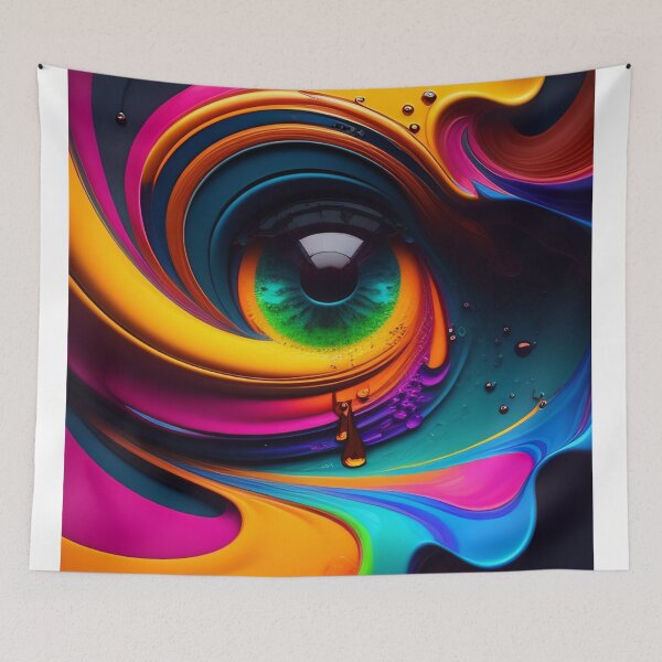 Item preview, Drip into Emotion: A Colorful Abstract Exploration Colorful abstract fluid patterns 32 designed and sold by vishalraifx.