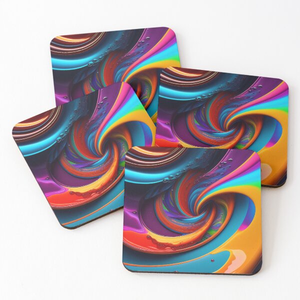 Item preview, Drip into Emotion: A Colorful Abstract Exploration Colorful abstract fluid patterns 33 designed and sold by vishalraifx.