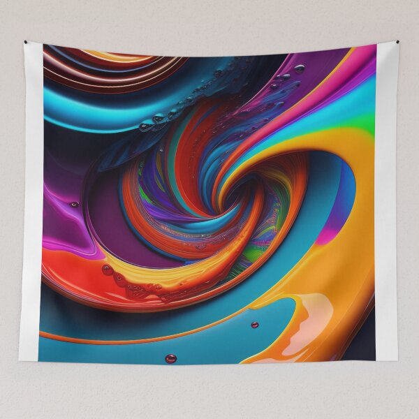 Item preview, Drip into Emotion: A Colorful Abstract Exploration Colorful abstract fluid patterns 33 designed and sold by vishalraifx.