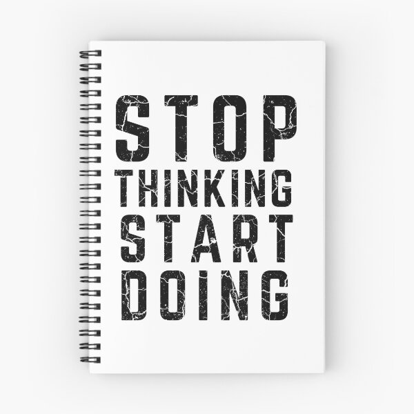 Item preview, STOP THINKING START DOING white background distressed  designed and sold by KingsManKind.