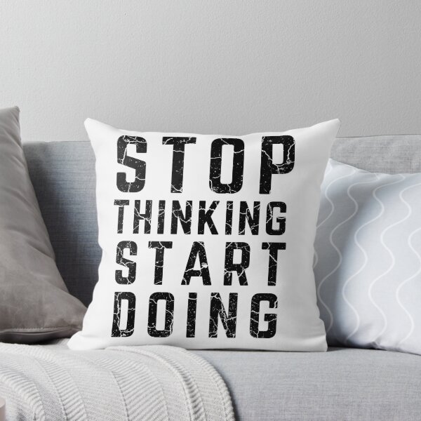 Item preview, STOP THINKING START DOING white background distressed  designed and sold by KingsManKind.