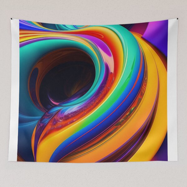 Item preview, Drip into Emotion: A Colorful Abstract Exploration Colorful abstract fluid patterns 34 designed and sold by vishalraifx.