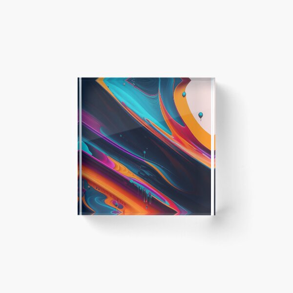 Item preview, Drip into Emotion: A Colorful Abstract Exploration Colorful abstract fluid patterns 37 designed and sold by vishalraifx.
