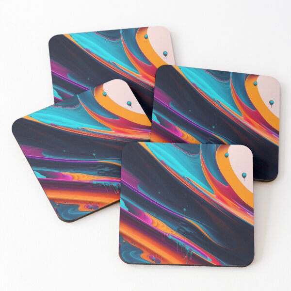 Item preview, Drip into Emotion: A Colorful Abstract Exploration Colorful abstract fluid patterns 37 designed and sold by vishalraifx.