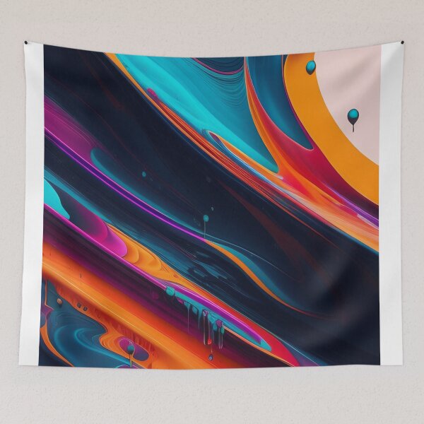 Item preview, Drip into Emotion: A Colorful Abstract Exploration Colorful abstract fluid patterns 37 designed and sold by vishalraifx.