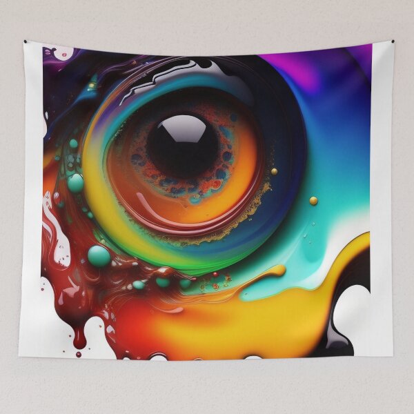 Item preview, Drip into Emotion: A Colorful Abstract Exploration Colorful abstract fluid patterns 38 designed and sold by vishalraifx.