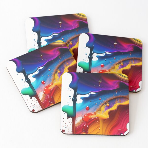 Item preview, Drip into Emotion: A Colorful Abstract Exploration Colorful abstract fluid patterns 39 designed and sold by vishalraifx.