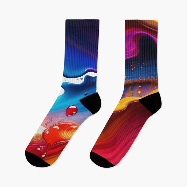 Item preview, Drip into Emotion: A Colorful Abstract Exploration Colorful abstract fluid patterns 39 designed and sold by vishalraifx.