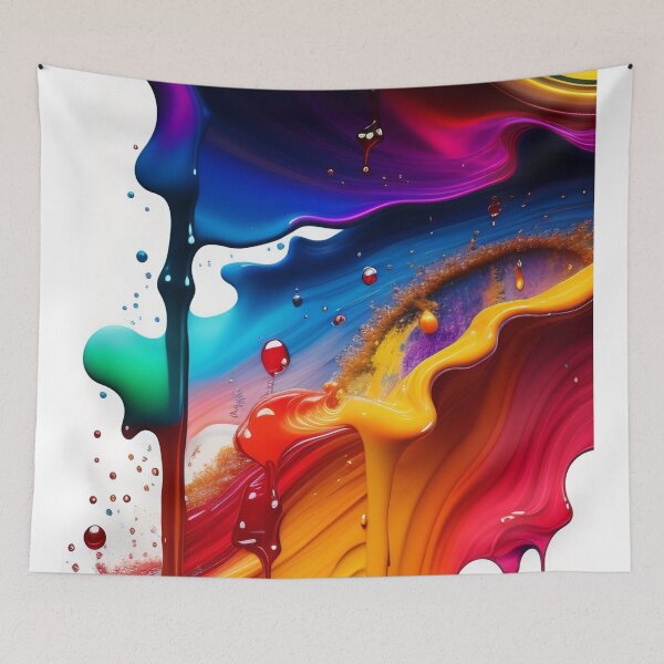 Item preview, Drip into Emotion: A Colorful Abstract Exploration Colorful abstract fluid patterns 39 designed and sold by vishalraifx.