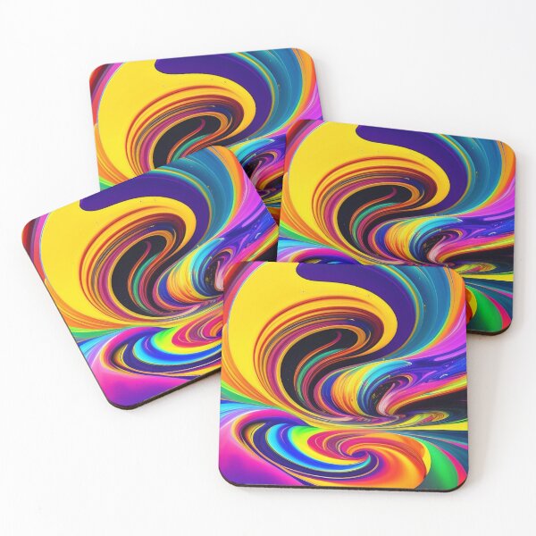 Item preview, Drip into Emotion: A Colorful Abstract Exploration Colorful abstract fluid patterns 41 designed and sold by vishalraifx.