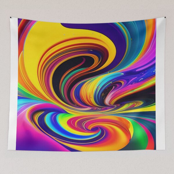 Item preview, Drip into Emotion: A Colorful Abstract Exploration Colorful abstract fluid patterns 41 designed and sold by vishalraifx.