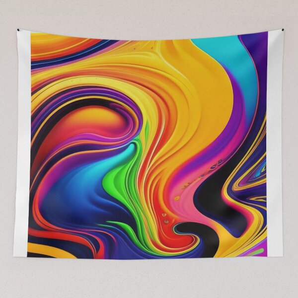 Item preview, Drip into Emotion: A Colorful Abstract Exploration Colorful abstract fluid patterns 42 designed and sold by vishalraifx.