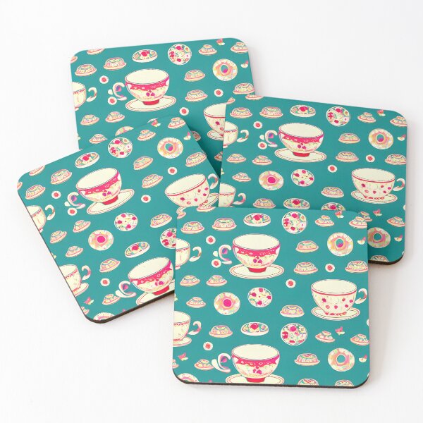 Item preview, Tea Cups Pattern designed and sold by pinkal.