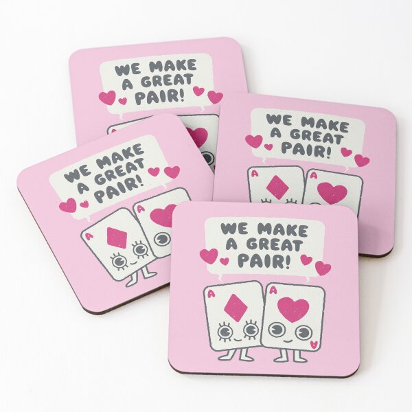 Item preview, We make a great pair - Playing card lovers Valentines  designed and sold by WeirdPunderful.