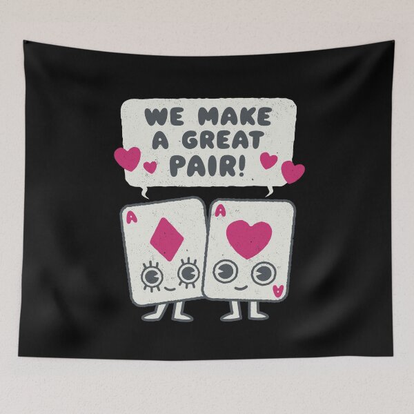 Item preview, We make a great pair - Playing card lovers Valentines  designed and sold by WeirdPunderful.