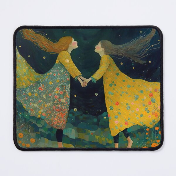 Item preview, Happy Friends in the Moonlight and Flowers designed and sold by Susan  Gallagher.