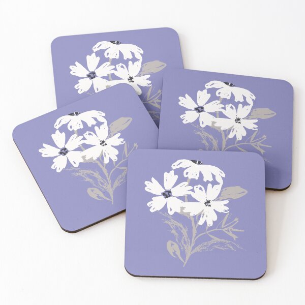 Item preview, Three flowers on purple background designed and sold by marufemia.